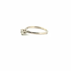 Solitaire Or Blanc 18k & Diamant
