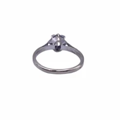 Solitaire Or Blanc 18k & Diamant