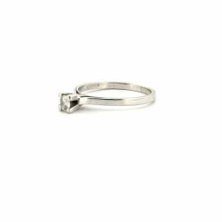 Solitaire Or Blanc 18k & Diamant