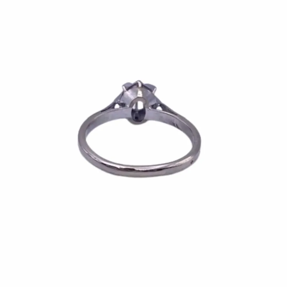 Solitaire Or Blanc 18k & Diamant