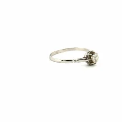 Solitaire Or Blanc 18k & Diamant