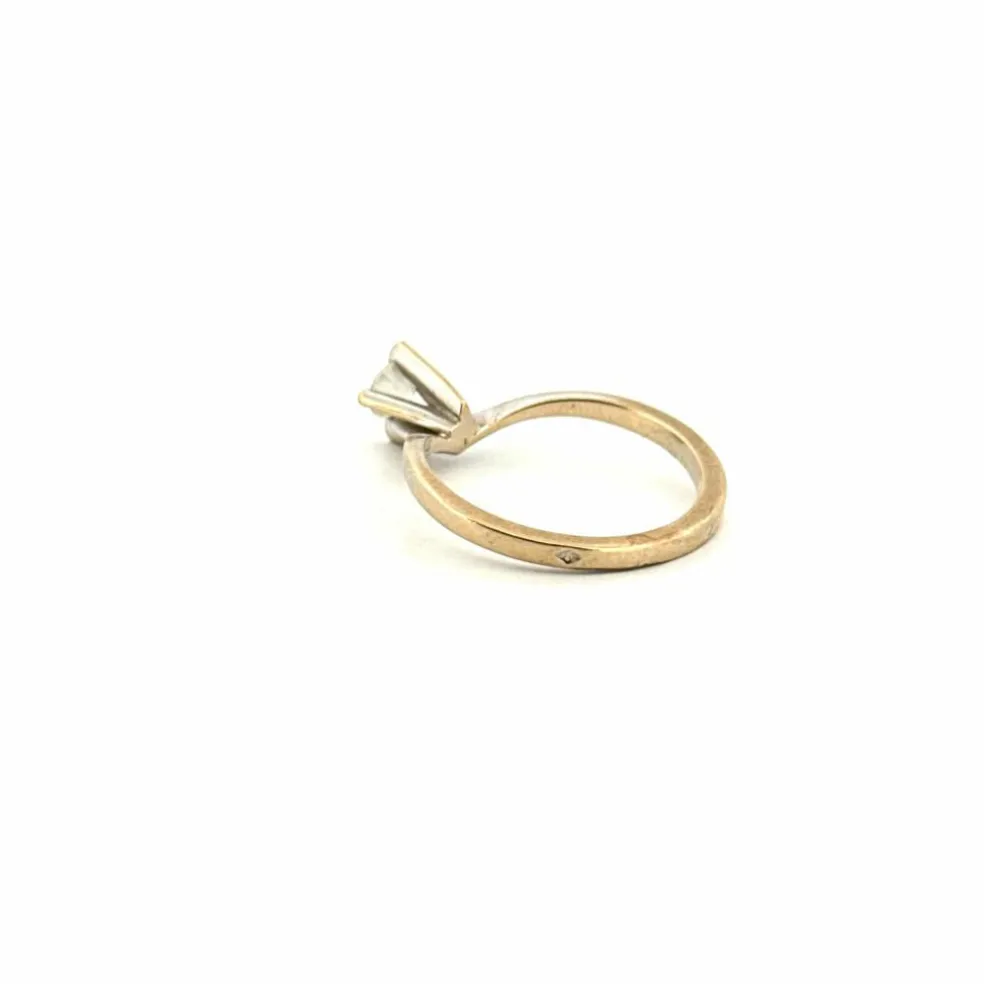 Solitaire Or Blanc 18k & Diamant