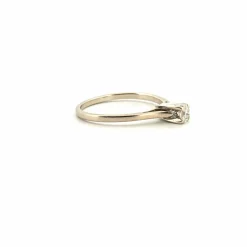 Solitaire Or Blanc 18k & Diamant