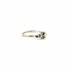 Solitaire Or Blanc 18k & Diamant