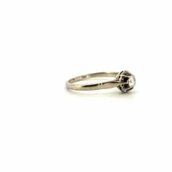 Solitaire Or Blanc 18k & Diamant