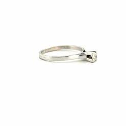 Solitaire Or Blanc 18k & Diamant