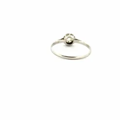 Solitaire Or Blanc 18k & Diamant