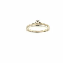 Solitaire Or Blanc 18k & Diamant