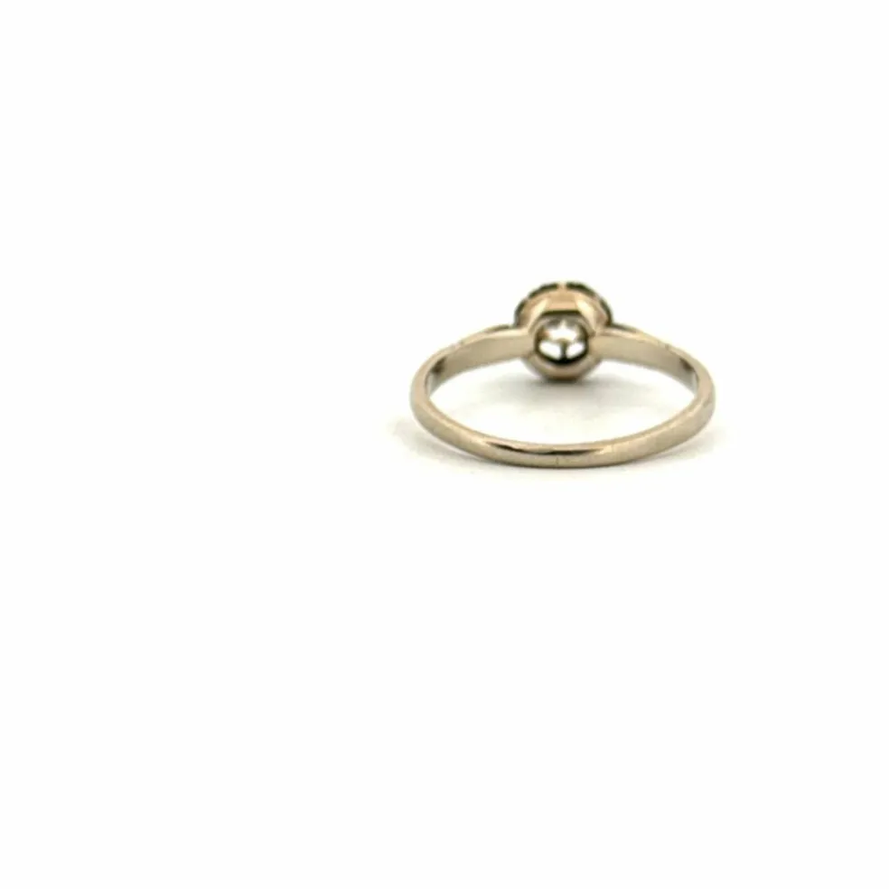 Solitaire Or Blanc 18k & Diamant