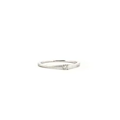 Solitaire Or Blanc 18k & Diamant