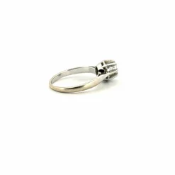 Solitaire or blanc platine diamant
