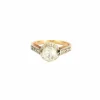 Solitaire or deux tons et diamants