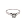 Solitaire or et diamant 0.40 ct