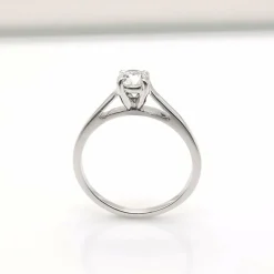 Solitaire or et diamant 0.40 ct
