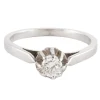 Solitaire Or Gris, diamant