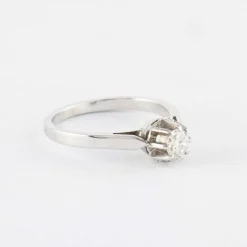 Solitaire Or Gris, diamant