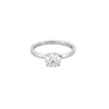 Solitaire or gris et diamant 1.10ct, F, VVS2