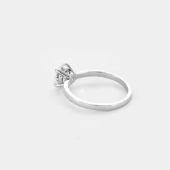 Solitaire or gris et diamant 1.10ct, F, VVS2