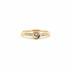 Solitaire Or Jaune Diamants