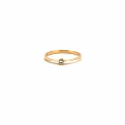 Solitaire Or Jaune Diamant