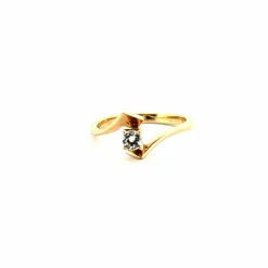 Solitaire or jaune Diamant