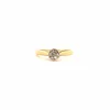 Solitaire Or Jaune Diamants