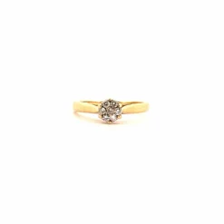 Solitaire Or Jaune Diamants