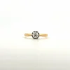 Solitaire Or Jaune diamant