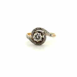 Solitaire or Jaune diamants