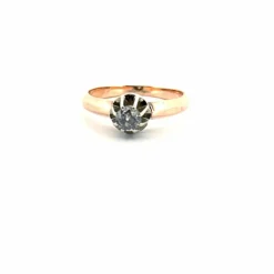 Solitaire Or Jaune Diamant