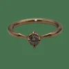 Solitaire or jaune diamant