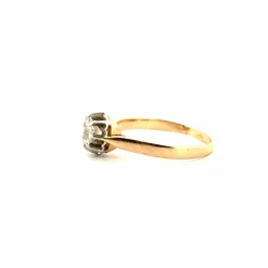 Solitaire Or Jaune Diamant