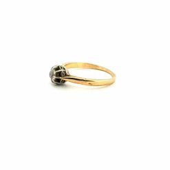 Solitaire Or Jaune diamant