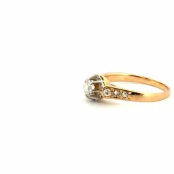 Solitaire or jaune Diamants