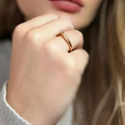 Solitaire Or Jaune Diamant