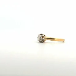 Solitaire Or Jaune diamant