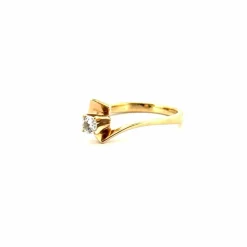 Solitaire or jaune Diamant