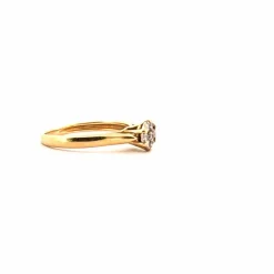 Solitaire Or Jaune Diamants