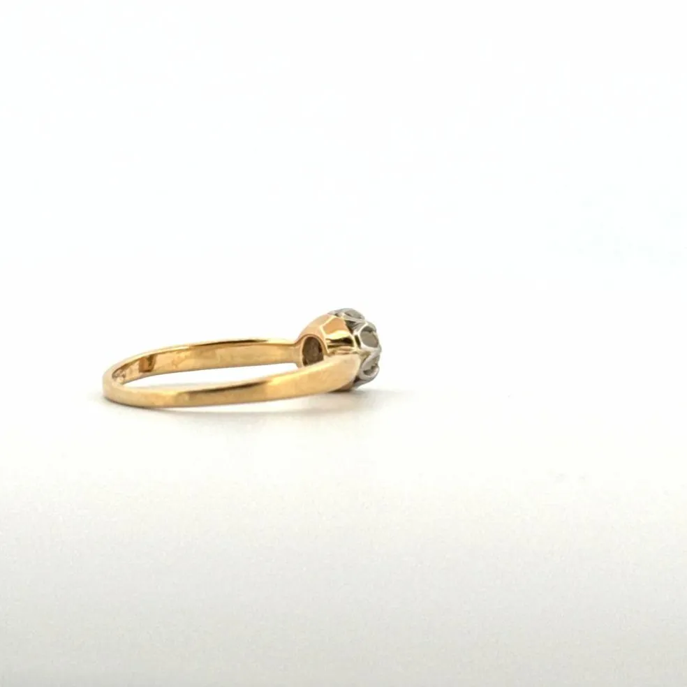 Solitaire Or Jaune diamant