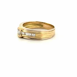 Solitaire Or Jaune Diamants
