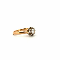 Solitaire or jaune diamant