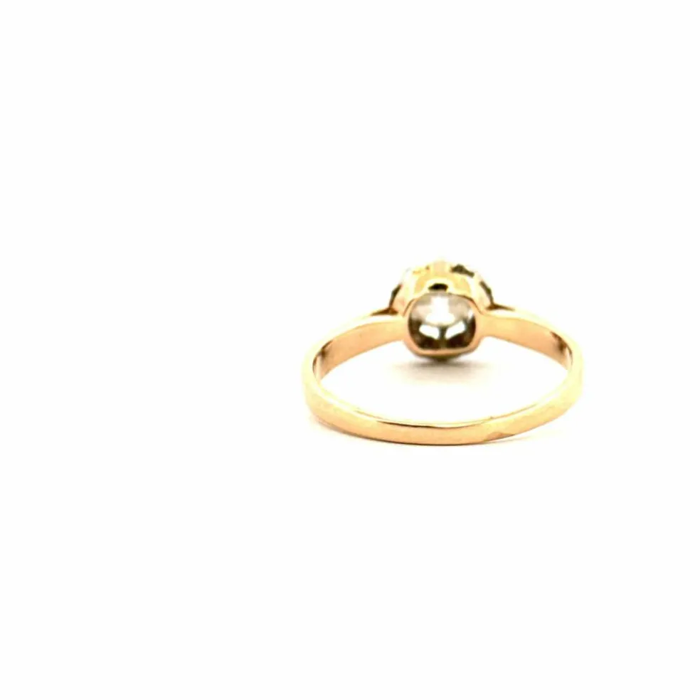 Solitaire Or Jaune Diamant