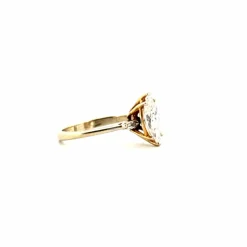 Solitaire Or Jaune Diamant