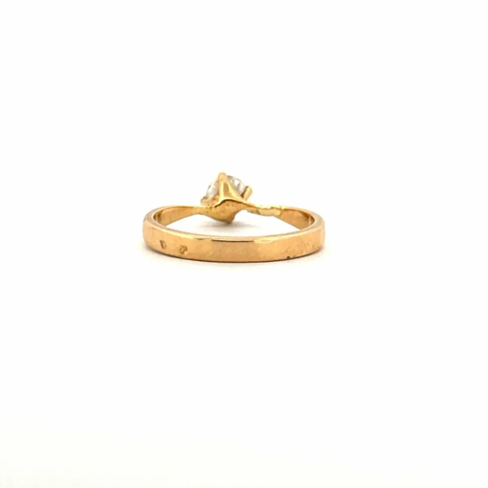 Solitaire Or Jaune Diamant