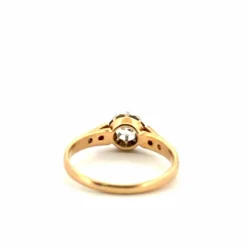 Solitaire or jaune Diamants