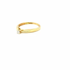 Solitaire Or Jaune Diamant
