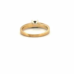 Solitaire or jaune diamant