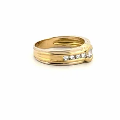 Solitaire Or Jaune Diamants