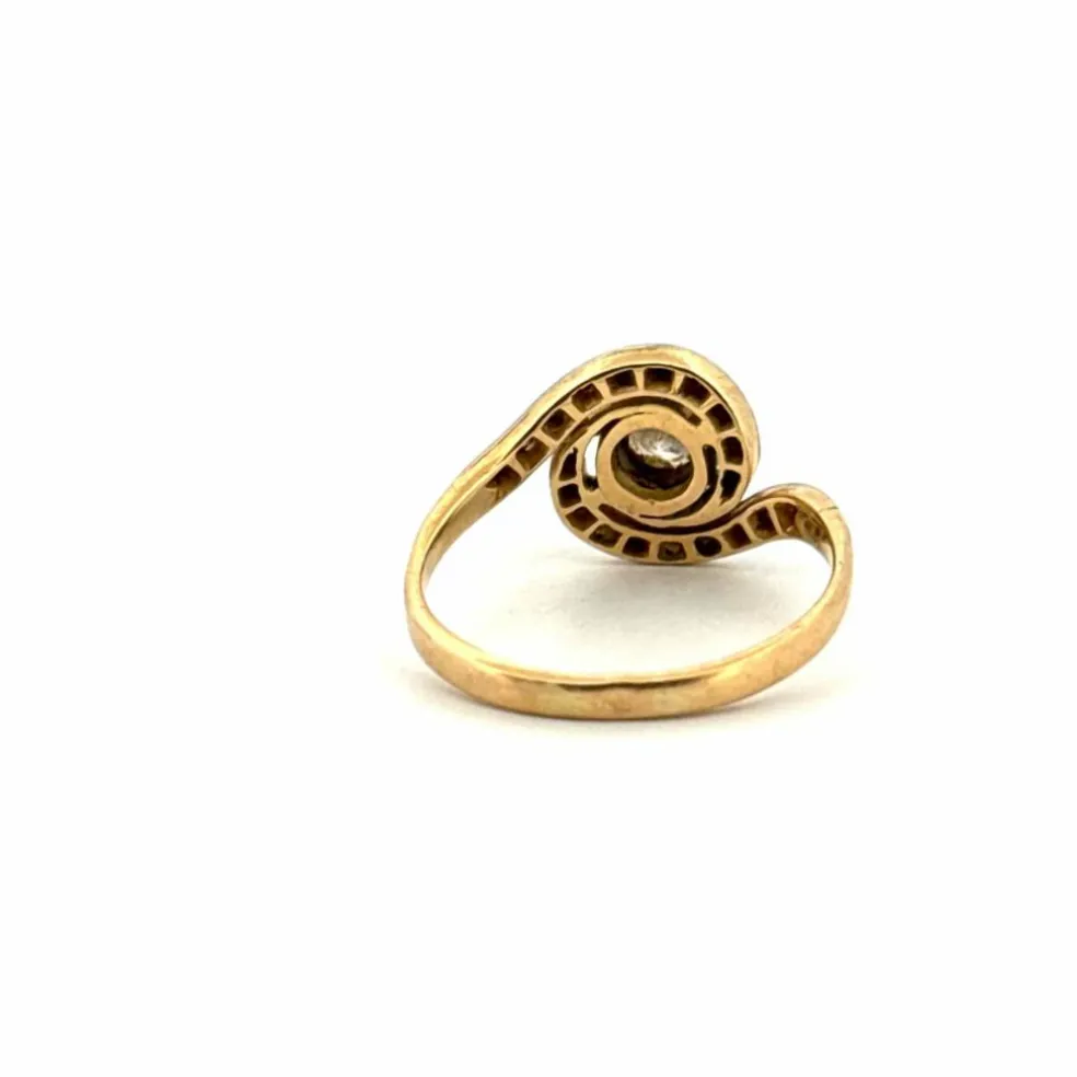 Solitaire or Jaune diamants
