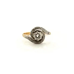 Solitaire or Jaune diamants
